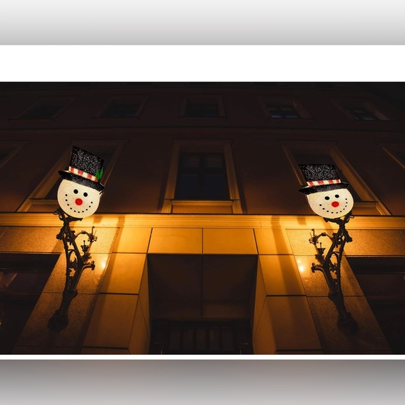 Snowman Porch Light Cover Christmas Decorations Outdoor - Picture 5 of 7